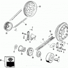 FXSTS BLLL Softail Springer (1990) BELTS, CHAINS AND SPROCKETS