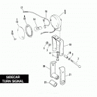 FXRP EFLH Police Low Rider (1987) SIDECAR TURN SIGNAL - TLE & RLE