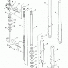 FXRP EFLH Police Low Rider (1987) FRONT FORK - 1988 AND LATER FXRP