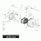 FXRP EFLH Police Low Rider (1987) AIR CLEANER AND CHOKE - 1986 AND LATER