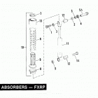 FXRP EFLH Police Low Rider (1987) SHOCK ABSORBERS - FXRP