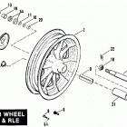 FLHS FALH Touring Electa Glide Sport (1987) SIDECAR WHEEL - TLE & RLE