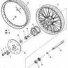 XLH 1100 CANG Sportster 1100 (1986) FRONT WHEEL - LACED