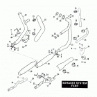 FXRP EFLH Police Low Rider (1987) EXHAUST SYSTEM - FXRP