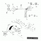 FXRP EFLH Police Low Rider (1987) SIDECAR FENDER - TLE & RLE