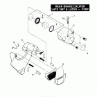 FXRP EFLH Police Low Rider (1987) REAR BRAKE CALIPER - LATE 1987 & LATER - FXRP