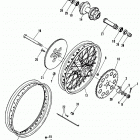 XLH 1100 CANG Sportster 1100 (1986) REAR WHEEL - LACED