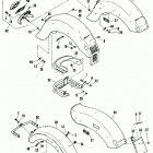 FXSTS BLLL Softail Springer (1990) Задний бампер
