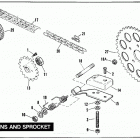 XLH 1100 CANG Sportster 1100 (1986) CHAINS AND SPROCKETS
