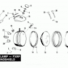 FXRP EFLH Police Low Rider (1987) HEADLAMP - FXRP Windshield