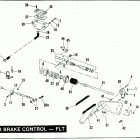 FLHS FALH Touring Electa Glide Sport (1987) REAR BRAKE CONTROL - FLT MODELS