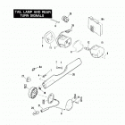 FXRP EFLH Police Low Rider (1987) TAIL LAMP AND REAR TURN SIGNALS
