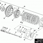 FXSTS BLLK Softail Springer (1989) CLUTCH - 1987 TO 1989