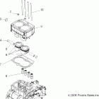 R07RF68AD/AF RANGER 700 EFI 6X6 Engine, piston and cylinder