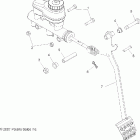 R08RH50AF/AR/AT RANGER 4X4 500 EFI Brakes, pedal and master cylinder mounting