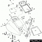 FLHS FALH Touring Electa Glide Sport (1987) FUEL TANK - FLT MODELS-1987 & 1988