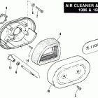 XLH 1100 CANG Sportster 1100 (1986) AIR CLEANER AND CHOKE - 1986 & 1987
