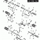 FXRT ECLG FXR Touring (1986) FOOTRESTS - FXR, FXRS,AND FXRT