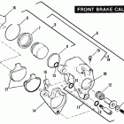 FXRS EBLF FXR Low Glide (1985) FRONT BRAKE CALIPER - UNIQUE PARTS - 85&86 FXRS HI...
