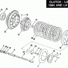 FXST BHLE Softail Standard (1984) CLUTCH - LATE 1984 & LATER