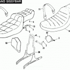 FXST BHLE Softail Standard (1984) Сиденье