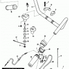 FLHTC DJLE Touring Electra Glide Classic (1984) HANDLEBAR AND THROTTLE CONTROL