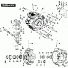 FLHTC DJLE Touring Electra Glide Classic (1984) Картер двигателя