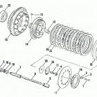 FLHTC DJLE Touring Electra Glide Classic (1984) CLUTCH - LATE 1984 & LATER