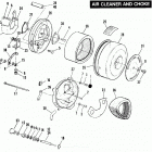 FXST BHLE Softail Standard (1984) AIR CLEANER & CHOKE