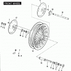 FLHTC DJLE Touring Electra Glide Classic (1984) Переднее колесо