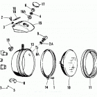 FXRS EBLF FXR Low Glide (1985) HEADLAMP - FXR, FXRS