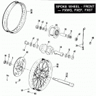 FXST BHLE Softail Standard (1984) SPOKE WHEEL - FRONT  - FXWG, FXEF, FXST