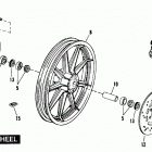FXRS EBLF FXR Low Glide (1985) FRONT WHEEL - UNIQUE PARTS - 85&86 FXRS HIGH PERFO...