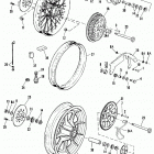 FXRS EBLF FXR Low Glide (1985) REAR WHEEL, CHAIN GUARD & BELT GUARD - FXR, FXRS