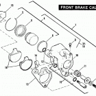 FXRT ECLG FXR Touring (1986) Передний суппорт