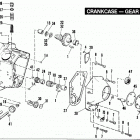 FXST BHLE Softail Standard (1984) CRANKCASE - GEAR SIDE