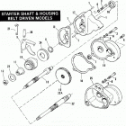 FXSTC BKLG Softail Custom (1986) STARTER SHAFT AND HOUSING - BELT DRIVEN MODELS