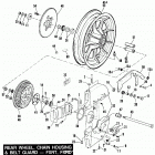 FXRT ECLG FXR Touring (1986) REAR WHEEL, CHAIN HOUSING & BELT GUARD - FXRT, FXR...