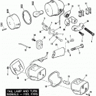 FXRS EBLF FXR Low Glide (1985) TAIL LAMP AND TURN SIGNALS - FXR, FXRS,