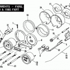 FXRT ECLG FXR Touring (1986) INSTRUMENTS - FXRS, 1984 & 1985 FXRT