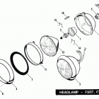 FXRT ECLG FXR Touring (1986) HEADLAMP - FXRT, FXRD