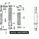 XLS CBHC Sportster Roadster 1000 (1982) SHOCK ABSORBERS