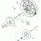 XLS CBHC Sportster Roadster 1000 (1982) FRONT WHEEL - CAST
