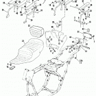 FLHTC DJLE Touring Electra Glide Classic (1984) SOLID MOUNTED SEAT & LUGGAGE CARRIER - 1984 & 1985