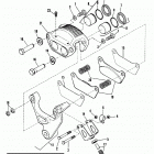 FLHTC DJLE Touring Electra Glide Classic (1984) REAR BRAKE CALIPER - 1984 & 1985