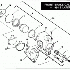 XR-1000 CDHE Sportster (1984) FRONT BRAKE CALIPER - 1984 AND LATER