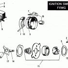 FXWG BEKE FX Wide Glide (1984) IGNITION SWITCH - FXWG