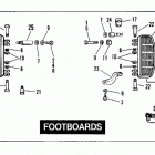 FLH80 AJKE Touring Electra Glide Heritage (1984) (Shovelhead) FOOTBOARDS