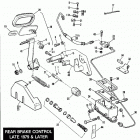 FLH80 AJKE Touring Electra Glide Heritage (1984) (Shovelhead) REAR BRAKE CONTROL - LATE 1979 & LATER