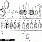 FLHTC DJLE Touring Electra Glide Classic (1984) CLUTCH - EARLY 1984